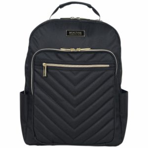 Backpacks | Reaction Chevron Quilted Laptop Backpack, Black Backpacks Backpacks