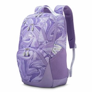 Backpacks | Swoop Backpack With 17″ Laptop Pocket, Marble Lavender Backpacks Backpacks