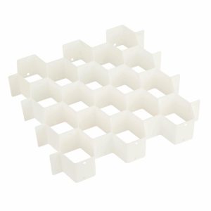 Drawer Organizers | Honey-Can-Do 32-Compartment Drawer Organizer, 2 13/16″H X 13 7/16″W X 15″D, White Desk Accessories Drawer Organizers