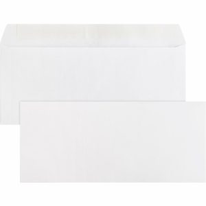 Envelopes | Plain Peel/Seal Business Envelopes – Business – #10 – 9 1/2″ Width X 4 1/8″ Length – 24 Lb – Peel & Seal – Wove – 500 / Box – White Envelopes Envelopes