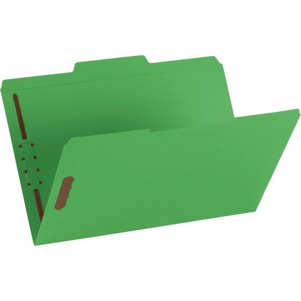 Expanding File Folders | Color Reinforced Tab Fastener Folders, Legal Size, 1/3 Cut, Green, Pack Of 50 Expanding File Folders Expanding File Folders