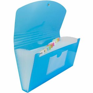 Expanding File Folders | Expanding File, 6” Expansion, 4-1/2” X 7”, Blue Expanding File Folders Expanding File Folders