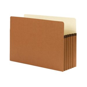 Expanding File Folders | Expanding File Pocket With Tear Resistant Gusset, Legal Size, 5 1/4″ Expansion, 30% Recycled, Redrope, Box Of 10 Expanding File Folders Expanding File Folders