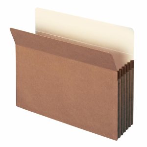 Expanding File Folders | Expanding File Pockets, 5 1/4″ Expansion, 9 1/2″ X 11 3/4″, 30% Recycled, Redrope, Pack Of 10 Expanding File Folders Expanding File Folders