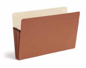 Expanding File Folders | Expanding File Pockets, 5 1/4″ Expansion, 9 1/2″ X 14 3/4″, 30% Recycled, Redrope, Pack Of 10 Expanding File Folders Expanding File Folders