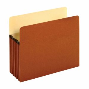 Expanding File Folders | File Pockets, 5 1/4″ Expansion, Letter Size, 30% Recycled, Brown, Box Of 10 File Pockets Expanding File Folders Expanding File Folders