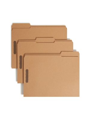 Expanding File Folders | Kraft Reinforced Tab Fastener Folders, Letter Size, 1/3 Cut, Pack Of 50 Expanding File Folders Expanding File Folders