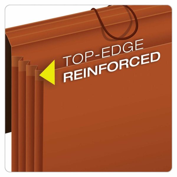 Expanding File Folders | Redrope Standard Expansion Wallets, 5 1/4″ Expansion, Legal Size, 100% Recycled, Red, Pack Of 10 Wallets Expanding File Folders Expanding File Folders