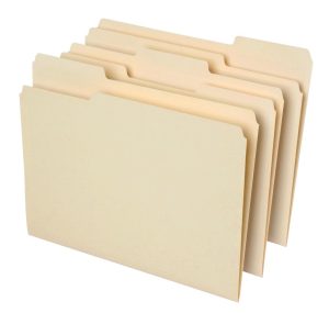 File Folders | Brand File Folders, 1/3 Cut, Letter Size, 30% Recycled, Manila, Pack Of 100 Folders File Folders File Folders