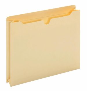 File Folders | Brand Manila Double-Top File Jackets, 2″ Expansion, Letter Size, Box Of 50 Expanding File Folders File Folders