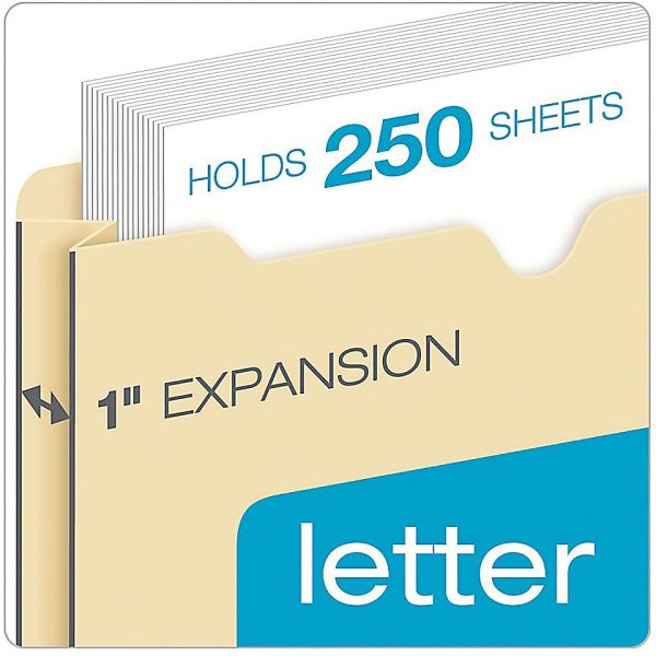 File Folders | Brand Manila File Jackets, 1″ Expansion, 8 1/2″ X 11″, Box Of 50 File Jackets Expanding File Folders File Folders