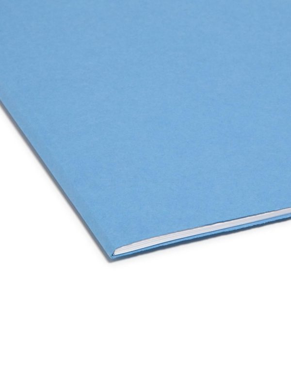 File Folders | Color File Folders, With Reinforced Tabs, Letter Size, 1/3 Cut, Blue, Box Of 100 File Folders File Folders