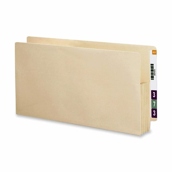 File Folders | End-Tab File Pockets, Letter Size (8 1/2″ X 11″), 3 1/2″ Expansion, Manila, Box Of 25 Expanding File Folders File Folders