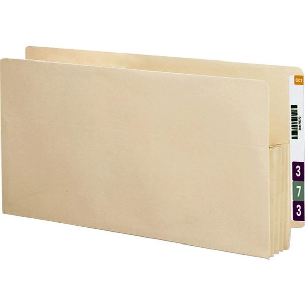 File Folders | End-Tab File Pockets, Letter Size (8 1/2″ X 11″), 3 1/2″ Expansion, Manila, Box Of 25 Expanding File Folders File Folders