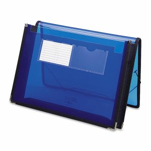 File Folders | Inndura Ultracolor Expanding Wallet, Letter Size, 5 1/4″ Expansion, Blue Expanding File Folders File Folders