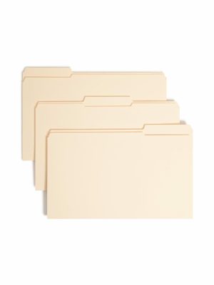 File Folders | Manila Reinforced Tab Fastener Folders, Legal Size, 1/3 Cut, Pack Of 50 File Folders File Folders