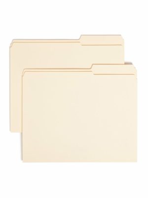 File Folders | Reinforced Tab Guide-Height File Folders, Letter Size, 2/5 Cut, Right Position, Manila, Box Of 100 Expanding File Folders File Folders