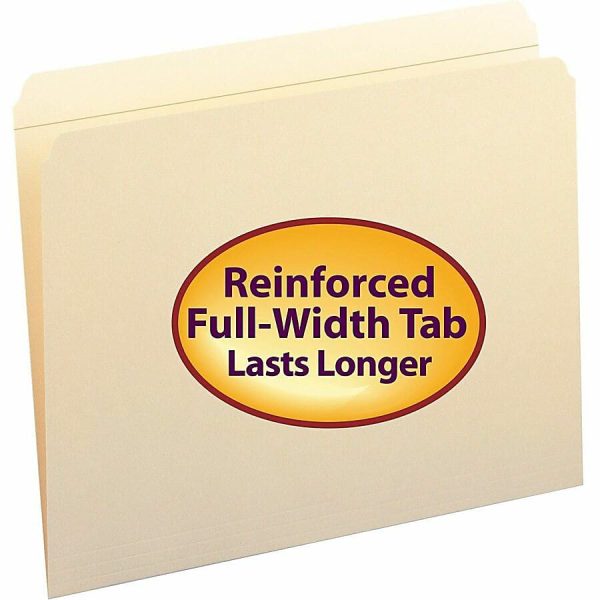 File Folders | Reinforced Tab Manila File Folders, Letter Size, Straight Cut, Box Of 100 Expanding File Folders File Folders