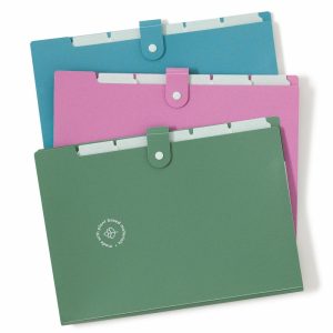 File Folders | U-Eco 6 Pocket Poly Expandable Folder, 6″ Expansion, Letter (8 1/2″ X 11″), Assorted Colors, Pack Of 3 File Folders File Folders