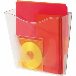 File Organizers | Euro-Style Docupocket Portrait Wall File, 10 1/4 X 10 X 4, Clear Desk Accessories File Organizers