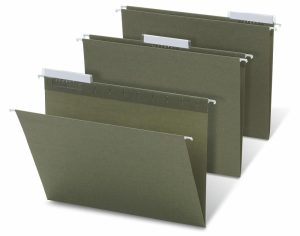 Hanging File Folders | Brand Hanging Folders, 1/3 Cut, Letter Size, 100% Recycled, Green, Pack Of 25 Filing & Folders Hanging File Folders