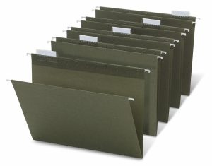 Hanging File Folders | Brand Hanging Folders, 1/5 Cut, Letter Size, 100% Recycled, Green, Pack Of 25 Filing & Folders Hanging File Folders