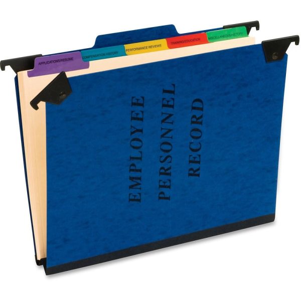 Hanging File Folders | Hanging-Style Personnel File Folder, 2″ Expansion, 9-1/2″ X 11-3/4″, Letter Size, Blue Filing & Folders Hanging File Folders