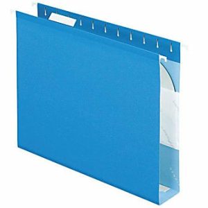 Hanging File Folders | Premium Reinforced Color Extra-Capacity Hanging Folders, Letter Size, Blue, Pack Of 25 Filing & Folders Hanging File Folders