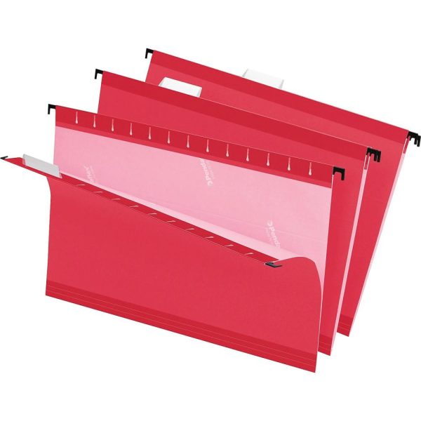 Hanging File Folders | Premium Reinforced Color Hanging File Folders, Legal Size, Red, Pack Of 25 Folders Filing & Folders Hanging File Folders