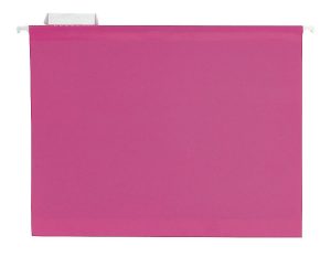 Hanging File Folders | Premium Reinforced Color Hanging File Folders, Letter Size, Pink, Pack Of 25 Folders Filing & Folders Hanging File Folders