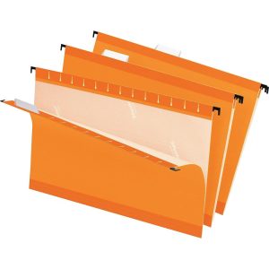 Hanging File Folders | Premium Reinforced Color Hanging Folders, Legal Size, Orange, Pack Of 25 Filing & Folders Hanging File Folders