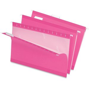 Hanging File Folders | Premium Reinforced Color Hanging Folders, Legal Size, Pink, Pack Of 25 Filing & Folders Hanging File Folders