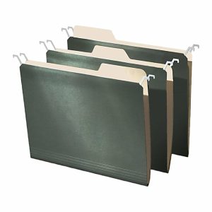 Hanging File Folders | Tab-View Hanging File Folders, Letter Size, 70% Recycled, Green, Pack Of 20 Expanding File Folders Hanging File Folders