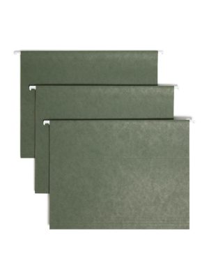 Hanging File Folders | Tuff Hanging Folders With Easy Slide Tabs, Letter Size, Standard Green, Box Of 20 Filing & Folders Hanging File Folders