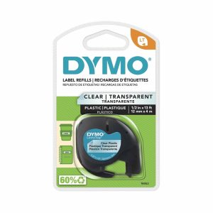 Label Maker Tapes | Lt 16952 Black-On-Clear Tape, 0.5″ X 13′ Label Maker Tapes Label Maker Tapes