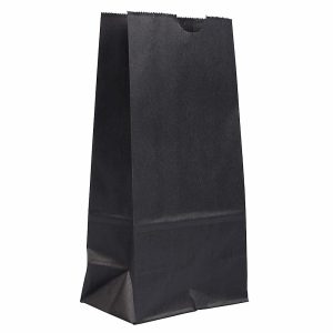 Lunch Bags | Medium Kraft Lunch Bags, 9-3/4″ X 5″ X 3″, Black, Pack Of 25 Bags Bags & Luggage Lunch Bags