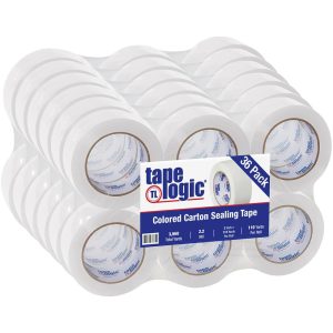 Packing Tape | Carton Sealing Tape, 2″ X 110 Yd., White, Case Of 36 Mailing & Shipping Packing Tape