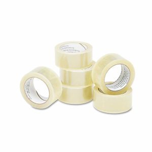 Packing Tape | Commercial-Grade Packaging Tape, 2″ X 55 Yd., Clear, Pack Of 6 (Abilityone 7510-01-579-6874) Mailing & Shipping Packing Tape