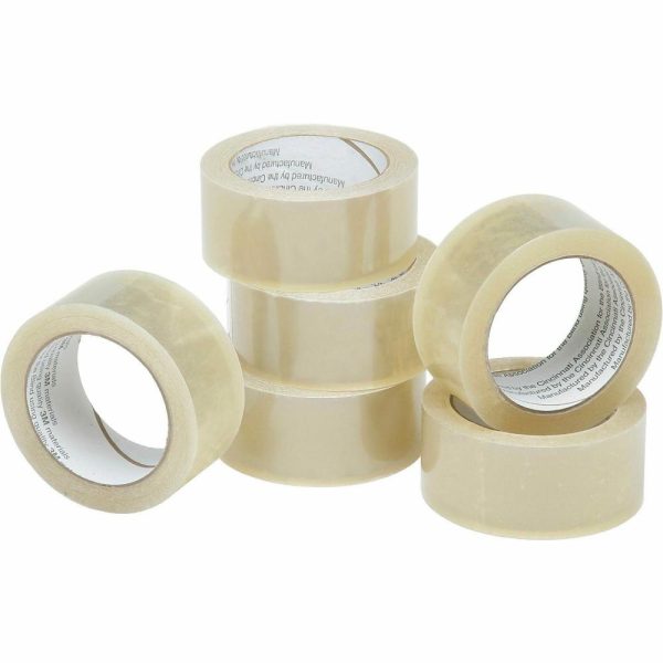 Packing Tape | Commercial-Grade Packaging Tape, 2″ X 55 Yd., Clear, Pack Of 6 (Abilityone 7510-01-579-6874) Mailing & Shipping Packing Tape