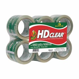 Packing Tape | Hd Clear Extra-Wide Heavy Duty Packaging Tape, 3″ X 55 Yd., Clear, Pack Of 6 Mailing & Shipping Packing Tape