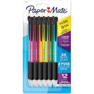 Pencils | Write Bros. Classic Mechanical Pencils, #2 Lead, 0.7 Mm, Black, Pack Of 12 Pencils Office Supplies Pencils