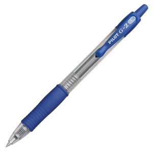 Pens | G2 Retractable Gel Pens, Ultra Fine Point, 0.38 Mm, Clear Barrels, Blue Ink, Pack Of 12 Office Supplies Pens