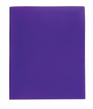 Pocket Folders | Brand Poly 2-Pocket Portfolio With Fasteners, Purple Filing & Folders Pocket Folders