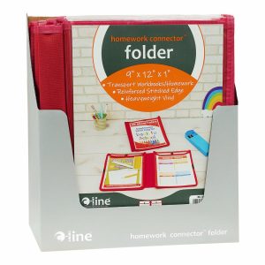 Pocket Folders | Classroom Connector School-To-Home Folders, 9” X 12”, Red, Pack Of 24 Folders Filing & Folders Pocket Folders