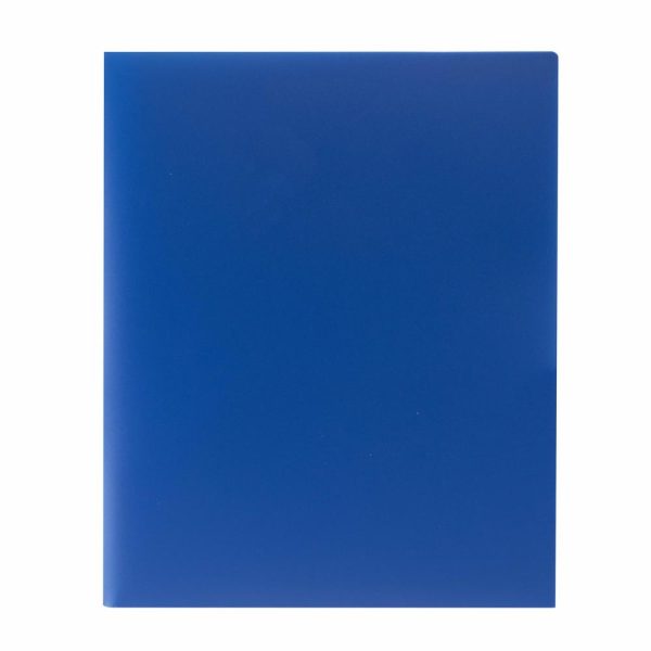 Report Covers & Portfolios | 2-Pocket 3-Hole Punch Poly Folders, 8-1/2″ X 11″, Blue, Pack Of 25 Folders Binders & Accessories Report Covers & Portfolios