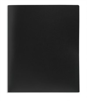 Report Covers & Portfolios | Brand School-Grade 2-Pocket Poly Folder, Letter Size, Black Binders & Accessories Report Covers & Portfolios