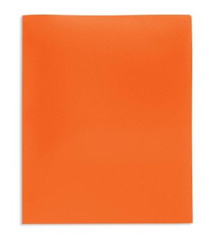 Report Covers & Portfolios | Brand School-Grade 2-Pocket Poly Folder, Letter Size, Orange Binders & Accessories Report Covers & Portfolios