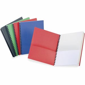 Report Covers & Portfolios | Letter Pocket Folder – 8 1/2″ X 11″ – 200 Sheet Capacity – 8 Internal Pocket(S) – Paper, Plastic – White, Assorted – 1 Each Binders & Accessories Report Covers & Portfolios