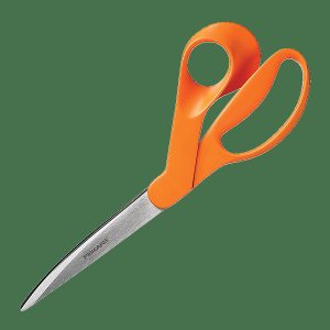 Scissors | Heavy-Duty Scissors, 9″, Pointed, Orange Basic Supplies Scissors