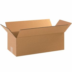 Shipping & Moving Boxes | Corrugated Boxes, 4″H X 8″W X 18″D, 15% Recycled, Kraft, Bundle Of 25 Mailing & Shipping